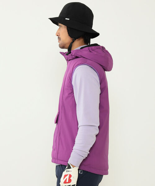 BEAMS GOLF（ビームスゴルフ）の「〈MEN〉BEAMS GOLF ORANGE LABEL / フード 中綿 ベスト（ベスト・メンズ・ブラック/パープル/グレー・M/L/XL/S）」の7枚目の写真
