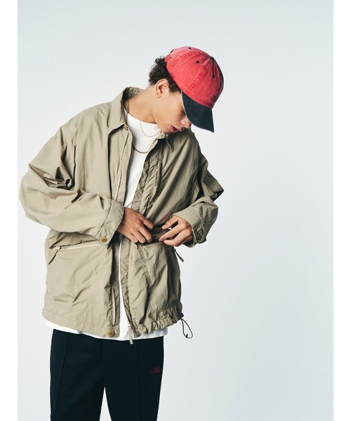 And A(アンドエー)の「SEDAN ALL-PURPOSE セダンオールパーパス / Big Light Jacket ビッグライトジャケット / SD23S-JK03(ブルゾン・メンズ・ブラック/カーキ・LARGE/X-LARGE/XX-LARGE)」の4枚目の写真