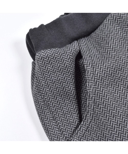 BeBe（ベベ）の「BeBe/ダブルフェイスへリンボンジャガードパンツ(90~150cm)（その他パンツ・キッズ・ブルー系その他/ブラック系その他・110/130/100/120/90/150/140）」の4枚目の写真