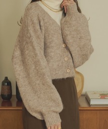 メランジショートカーディガン/【WEB/EC限定商品】
