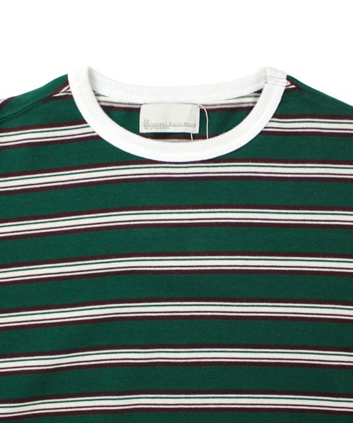 Universal Style Wear(ユニバーサルスタイルウェア)の「Universal Style Wear クラシック ボーダー Tee(Tシャツ/カットソー・メンズ・ブルー系/グリーン系/グレー系/ネイビー系・MEDIUM/LARGE/X-LARGE)」の6枚目の写真