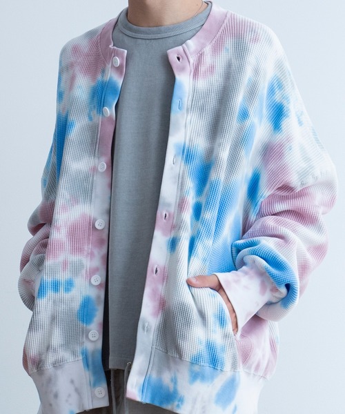 Universal Style Wear(ユニバーサルスタイルウェア)の「Universal Style Wear ビッグ ドルマン クルー カーディガン(カーディガン/ボレロ・メンズ・スミクロ/グリーン系その他/ブルー系その他/オフホワイト・MEDIUM/LARGE/X-LARGE)」の9枚目の写真