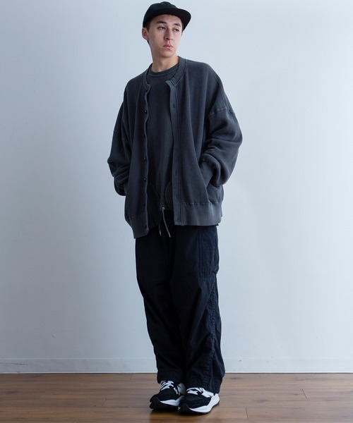 Universal Style Wear(ユニバーサルスタイルウェア)の「Universal Style Wear ビッグ ドルマン クルー カーディガン(カーディガン/ボレロ・メンズ・スミクロ/グリーン系その他/ブルー系その他/オフホワイト・MEDIUM/LARGE/X-LARGE)」の7枚目の写真