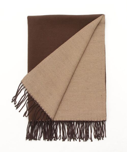 MinoriTY(マイノリティ)の「【MinoriTY】ダブルフェイスボリュームマフラー リバーシブル メンズ ウィメンズ ユニセックス 春服 冬服 プレゼント 大判ストール(マフラー・メンズ・ライトグレー/ブラック/ベージュ/ブラウン/ネイビー/カーキ/ブルー/パープル/モカ・FREE)」の12枚目の写真