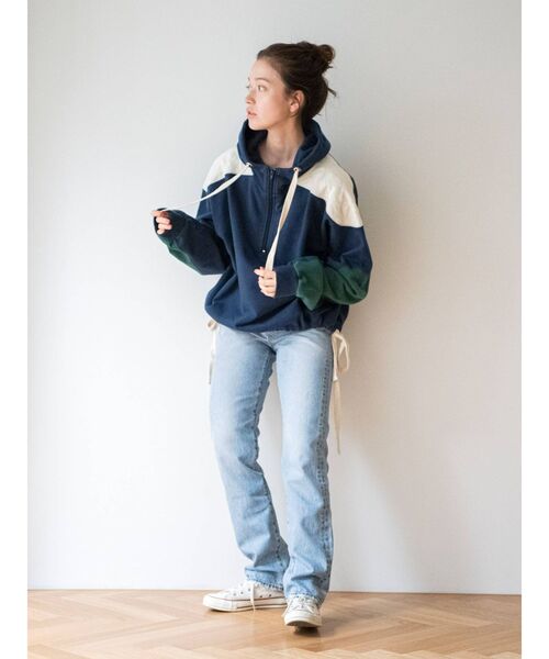 Ungrid（アングリッド）の「ハイウエストストレートデニム（デニムパンツ・レディース・ブルー・24inch/25inch/26inch）」の6枚目の写真