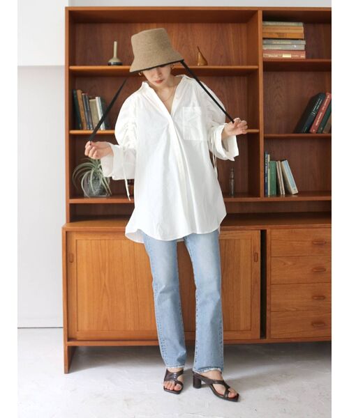 Ungrid（アングリッド）の「ハイウエストストレートデニム（デニムパンツ・レディース・ブルー・24inch/25inch/26inch）」の17枚目の写真