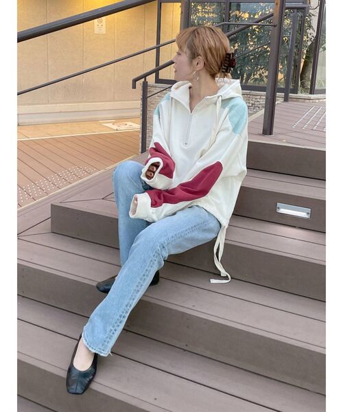 Ungrid（アングリッド）の「ハイウエストストレートデニム（デニムパンツ・レディース・ブルー・24inch/25inch/26inch）」の18枚目の写真