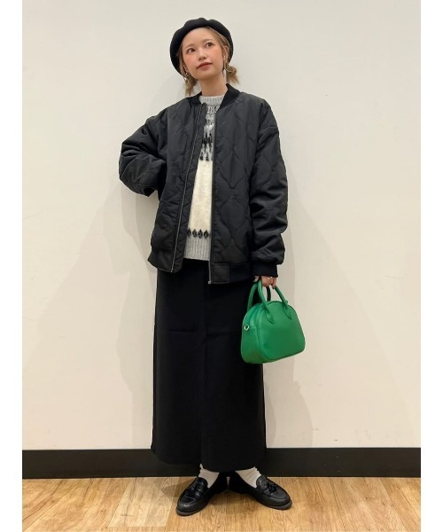 SONNYLABEL ブラックキルティングブルゾン SONNYLABEL ブラックキルティングブルゾン SONNYLABEL ブラック