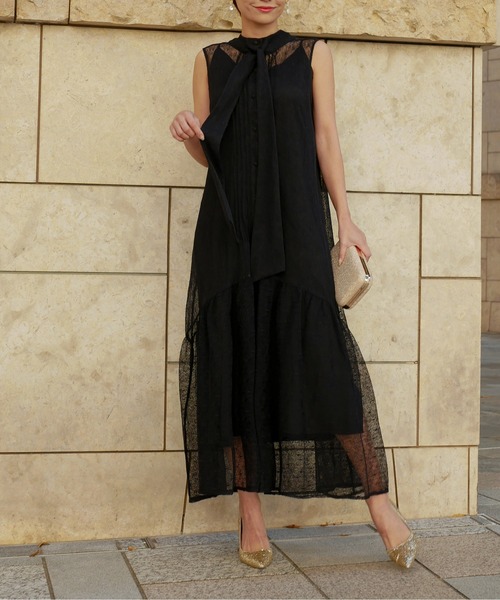 My shawty（ﾏｲｼｬｳﾃｨｰ）の「tie design lace dress（ドレス