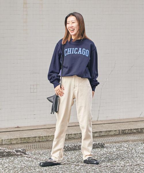 coen(コーエン)の「テーパードデニムパンツ(デニムパンツ・レディース・ネイビー/コバルトブルー/ナチュラル・S/M/L)」の21枚目の写真
