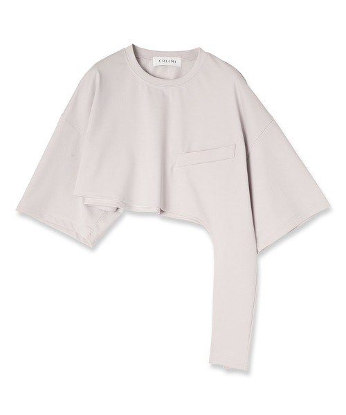 CULLNI(クルニ)の「23-SS-028 / Stretch Rasechel Cut Out BodyTee(Tシャツ/カットソー・メンズ・グレイッシュベージュ/ブラウン/グリーン/ブラック・1/2/0)」の7枚目の写真