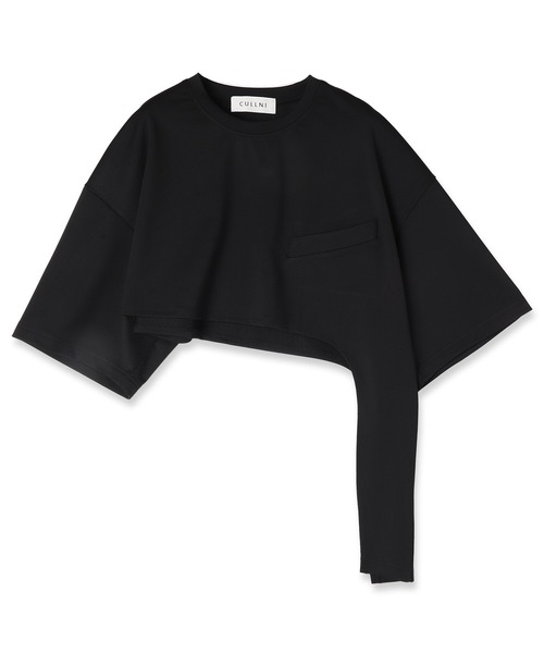 CULLNI(クルニ)の「23-SS-028 / Stretch Rasechel Cut Out BodyTee(Tシャツ/カットソー・メンズ・グレイッシュベージュ/ブラウン/グリーン/ブラック・1/2/0)」の10枚目の写真