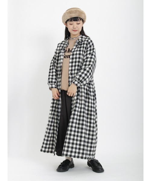 Samansa Mos2（サマンサ モスモス）の「リブ配色メロークルーネックカットソー（Tシャツ/カットソー・レディース・オフホワイト/ブラック/グリーン/ラベンダー・ﾌﾘ-）」の6枚目の写真