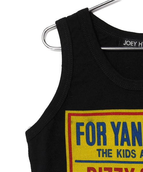 JOEY HYSTERIC（ジョーイヒステリック）の「DIZZY & MILKY pt タンクトップ（タンクトップ・キッズ・キナリ/ブラック/マジェンタ・X-SMALL/SMALL/MEDIUM）」の6枚目の写真