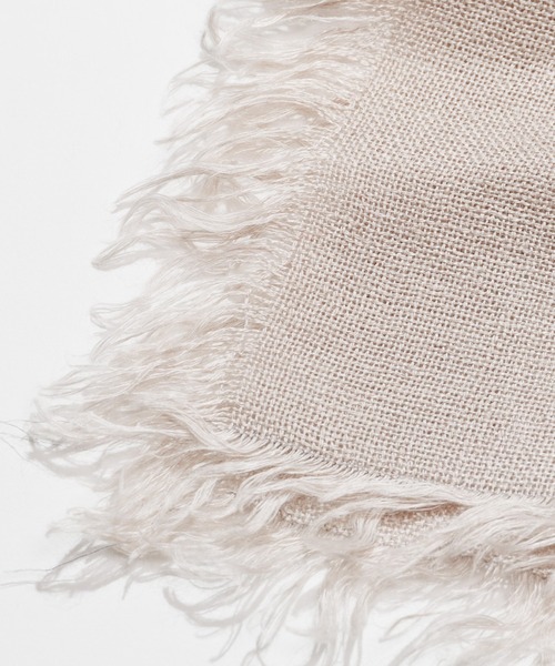 ASAUCE MELER(アソースメレ)の「【ASAUCE MELER】フランダースリネンガーゼストール AM26S-ST31(ストール/ショール・レディース・グリーン/ネイビー/ナチュラル/サックスブルー/ホワイト/ブラウン/ライトグレー/ライトブルー/ベージュ・FREE)」の16枚目の写真