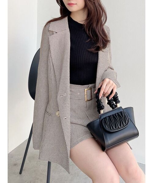 RESEXXY（リゼクシー）の「テーラードミディジャケット【セットアップ着用可能】（テーラードジャケット・レディース・ホワイト/ベージュ/その他1・FREE）」の3枚目の写真