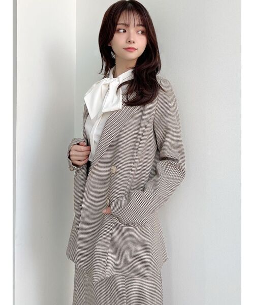 RESEXXY（リゼクシー）の「テーラードミディジャケット【セットアップ着用可能】（テーラードジャケット・レディース・ホワイト/ベージュ/その他1・FREE）」の19枚目の写真