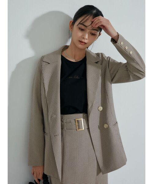 RESEXXY（リゼクシー）の「テーラードミディジャケット【セットアップ着用可能】（テーラードジャケット・レディース・ホワイト/ベージュ/その他1・FREE）」の20枚目の写真