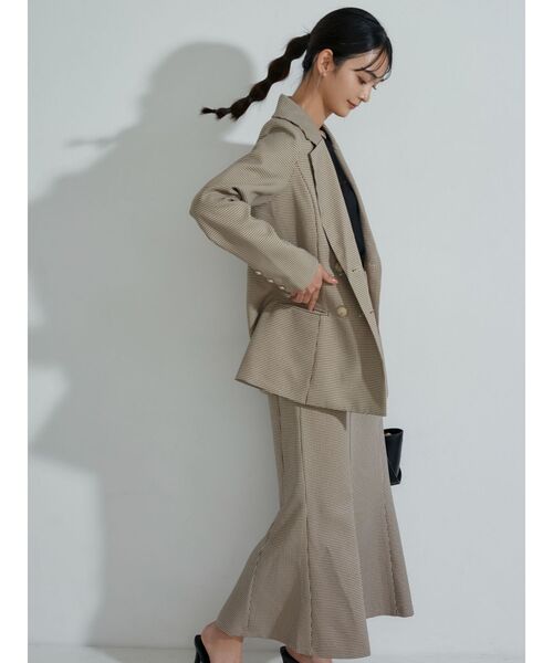 RESEXXY（リゼクシー）の「テーラードミディジャケット【セットアップ着用可能】（テーラードジャケット・レディース・ホワイト/ベージュ/その他1・FREE）」の10枚目の写真