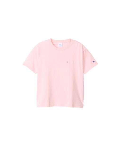 Champion(チャンピオン)の「【Champion/チャンピオン】レディース ショートスリーブTシャツ(Tシャツ/カットソー・レディース・ブラック/ライトピンク/ホワイト/ベージュ系その他3/グリーン系その他/グレー/ブラウン/オートミール/グリーン系その他2・MEDIUM/LARGE)」の9枚目の写真