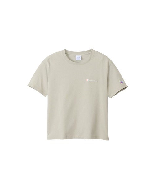 Champion(チャンピオン)の「【Champion/チャンピオン】レディース ショートスリーブTシャツ(Tシャツ/カットソー・レディース・ブラック/ライトピンク/ホワイト/ベージュ系その他3/グリーン系その他/グレー/ブラウン/オートミール/グリーン系その他2・MEDIUM/LARGE)」の6枚目の写真