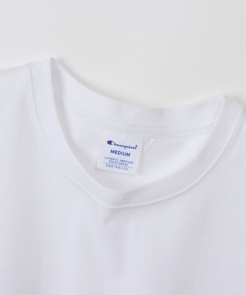 Champion(チャンピオン)の「【Champion/チャンピオン】レディース ショートスリーブTシャツ(Tシャツ/カットソー・レディース・ブラック/ライトピンク/ホワイト/ベージュ系その他3/グリーン系その他/グレー/ブラウン/オートミール/グリーン系その他2・MEDIUM/LARGE)」の12枚目の写真