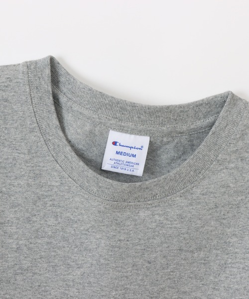 Champion(チャンピオン)の「【Champion/チャンピオン】レディース ショートスリーブTシャツ(Tシャツ/カットソー・レディース・ブラック/ライトピンク/ホワイト/ベージュ系その他3/グリーン系その他/グレー/ブラウン/オートミール/グリーン系その他2・MEDIUM/LARGE)」の18枚目の写真