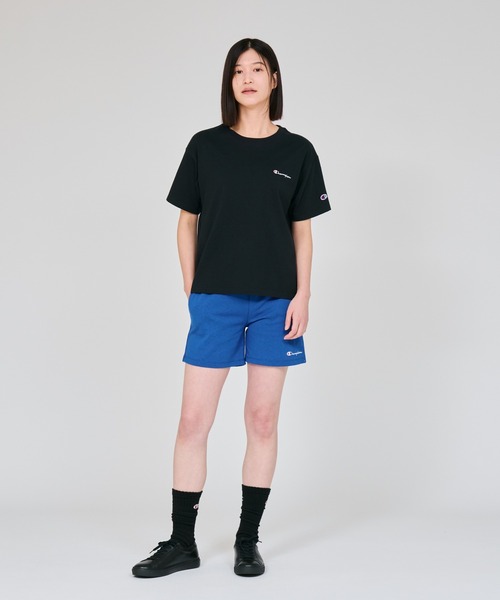 Champion(チャンピオン)の「【Champion/チャンピオン】レディース ショートスリーブTシャツ(Tシャツ/カットソー・レディース・ブラック/ライトピンク/ホワイト/ベージュ系その他3/グリーン系その他/グレー/ブラウン/オートミール/グリーン系その他2・MEDIUM/LARGE)」の20枚目の写真