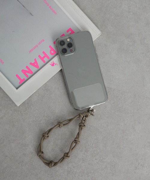 Beau're（ヴュレ）の「《BEAURE/ビュレ》レザーコードスマホストラップ3（スマホグッズ・レディース・グレー/ベージュ/パープル/ブラック/ライトグレー・FREE）」の14枚目の写真