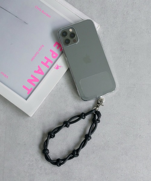 Beau're（ヴュレ）の「《BEAURE/ビュレ》レザーコードスマホストラップ3（スマホグッズ・レディース・グレー/ベージュ/パープル/ブラック/ライトグレー・FREE）」の20枚目の写真