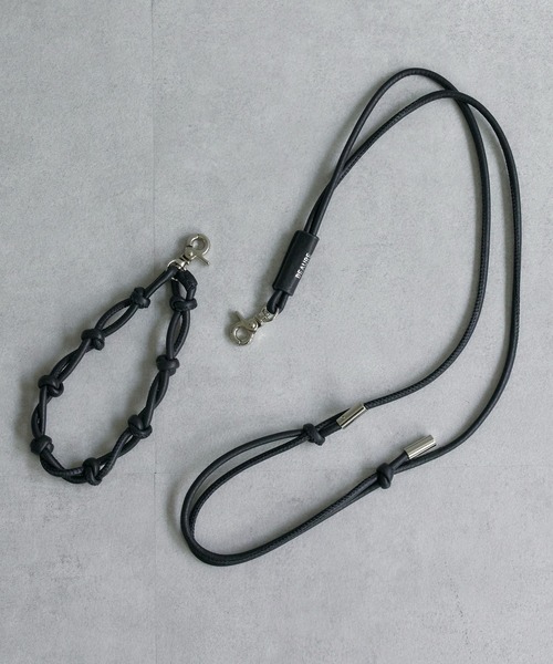 Beau're（ヴュレ）の「《BEAURE/ビュレ》レザーコードスマホストラップ3（スマホグッズ・レディース・グレー/ベージュ/パープル/ブラック/ライトグレー・FREE）」の21枚目の写真