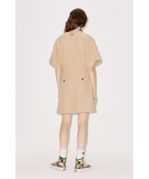 KENZO（ケンゾー）の「ワークウエア ドレス（ドレス・レディース・ベージュ系その他/ベージュ系その他2・36/38/34）」の4枚目の写真