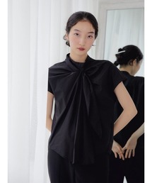 ribbon tei blouse