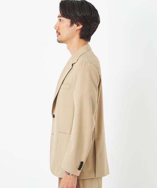 green label relaxing（グリーンレーベルリラクシング）の「TW ツイル 3B ジャケット（テーラードジャケット・メンズ・ベージュ/オリーブ・XS/S/M/L/XL）」の4枚目の写真