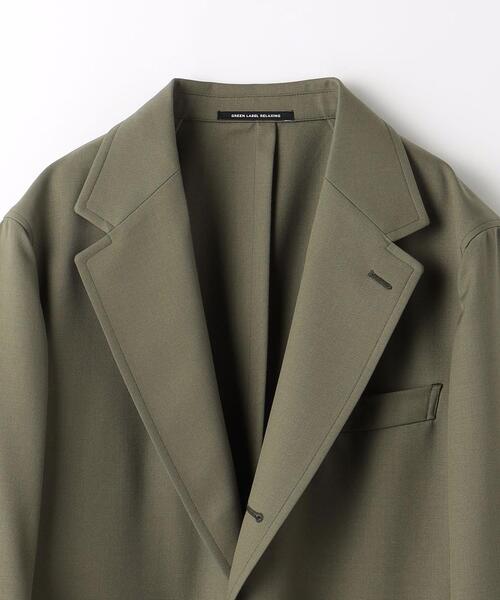 green label relaxing（グリーンレーベルリラクシング）の「TW ツイル 3B ジャケット（テーラードジャケット・メンズ・ベージュ/オリーブ・XS/S/M/L/XL）」の9枚目の写真