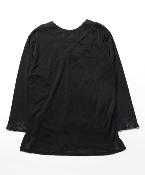 カヤ(カヤ)の「【カヤ】木の芽どき中着トップス(Tシャツ/カットソー・レディース・ホワイト/ブルー/スミクロ/ライトパープル/ネイビー/ライトグリーン/コーラル・FREE)」の8枚目の写真