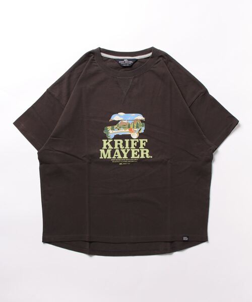 KRIFF MAYER Lady's Collection(クリフメイヤーレディースコレクション)の「ロゴプリントゆるT(Tシャツ/カットソー・レディース・オフホワイト/グレー/チャコール/カラフル・MEDIUM/LARGE)」の8枚目の写真
