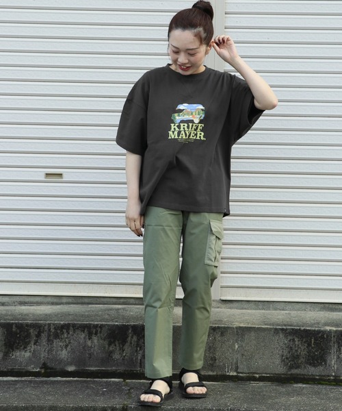 KRIFF MAYER Lady's Collection(クリフメイヤーレディースコレクション)の「ロゴプリントゆるT(Tシャツ/カットソー・レディース・オフホワイト/グレー/チャコール/カラフル・MEDIUM/LARGE)」の17枚目の写真