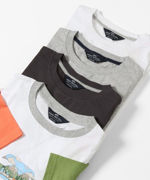 KRIFF MAYER Lady's Collection(クリフメイヤーレディースコレクション)の「ロゴプリントゆるT(Tシャツ/カットソー・レディース・オフホワイト/グレー/チャコール/カラフル・MEDIUM/LARGE)」の11枚目の写真