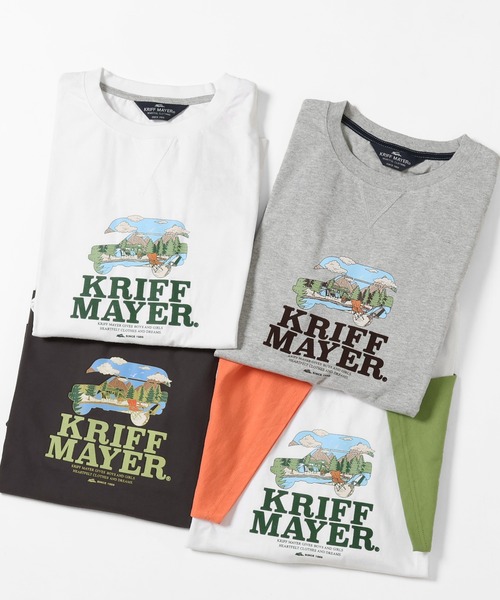 KRIFF MAYER Lady's Collection(クリフメイヤーレディースコレクション)の「ロゴプリントゆるT(Tシャツ/カットソー・レディース・オフホワイト/グレー/チャコール/カラフル・MEDIUM/LARGE)」の10枚目の写真