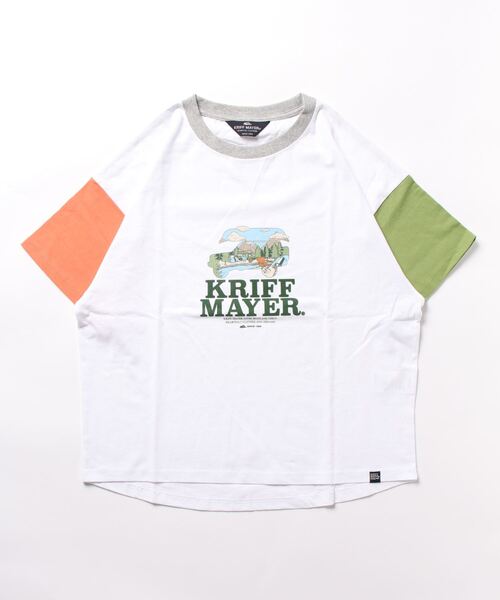 KRIFF MAYER Lady's Collection(クリフメイヤーレディースコレクション)の「ロゴプリントゆるT(Tシャツ/カットソー・レディース・オフホワイト/グレー/チャコール/カラフル・MEDIUM/LARGE)」の7枚目の写真