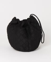 White Mountaineering PARQUET PATTERN JACQUARD KINCHAKU BAG (WM2371813)