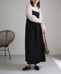 ap retro | バックシャンロングワンピース(ワンピース)