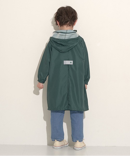 b・ROOM（ビールーム）の「収納袋入りアソートレインコート（レインコート/ポンチョ・キッズ・モスグリーン/ブルーグレー/ブラック/ネイビー・S/M）」の18枚目の写真