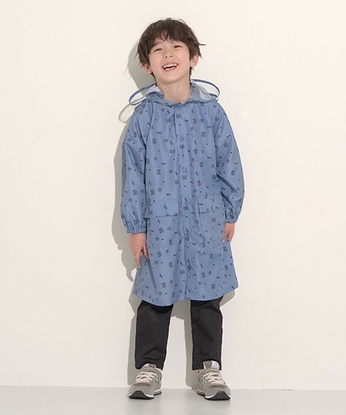 b・ROOM（ビールーム）の「収納袋入りアソートレインコート（レインコート/ポンチョ・キッズ・モスグリーン/ブルーグレー/ブラック/ネイビー・S/M）」の20枚目の写真