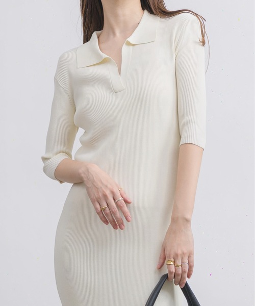 NEUNA（ヌナ）の「【大人カジュアルの新提案。】ポロリブニット