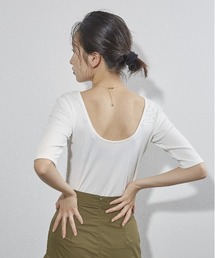 ECRIRE | 肌見せで春気分。バックオープンリブカットソー(Tシャツ/カットソー)