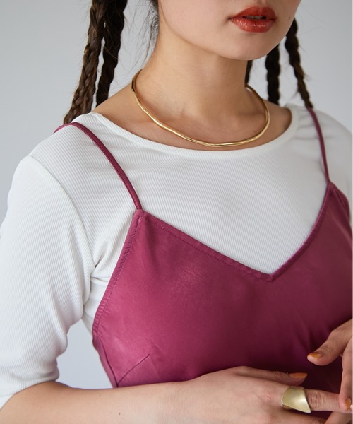 ECRIRE（エクリール）の「バックオープンリブカットソー（Tシャツ/カットソー・レディース・アイボリー/ブラック/グリーン・L/M）」の22枚目の写真