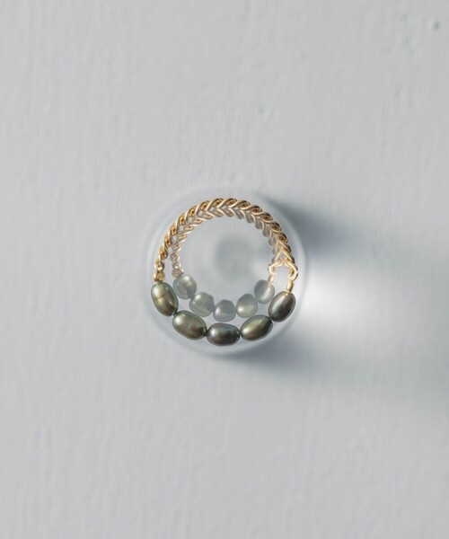 and cloud（アンドクラウド）の「Color Pearl Kahki-Graysh Perple Ring（リング・レディース・イエローゴールド/シルバー・#9/#13/#17）」の7枚目の写真