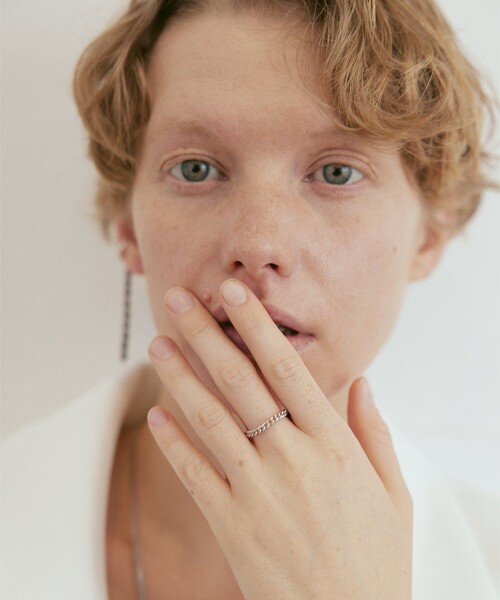 and cloud（アンドクラウド）の「Color Pearl Kahki-Graysh Perple Ring（リング・レディース・イエローゴールド/シルバー・#9/#13/#17）」の8枚目の写真
